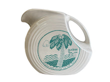 Load image into Gallery viewer, FIESTA 1998 LARGE DISC PITCHER BURDINES 100TH ANNIVERSARY FLORIDA RETIRED RARE