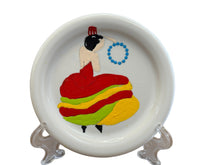 Load image into Gallery viewer, Fiesta By Patricia DeGraw  " Mandala "   White Coaster  Hand Painted