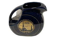 Load image into Gallery viewer, Extremely Rare! Fiesta Hlcca Juice Pitcher 1939 Cobalt New York World Fair