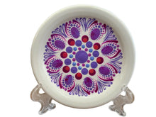Load image into Gallery viewer, Fiesta By Patricia Degraw ’ Mandala White Coaster Hand Painted Fiesta