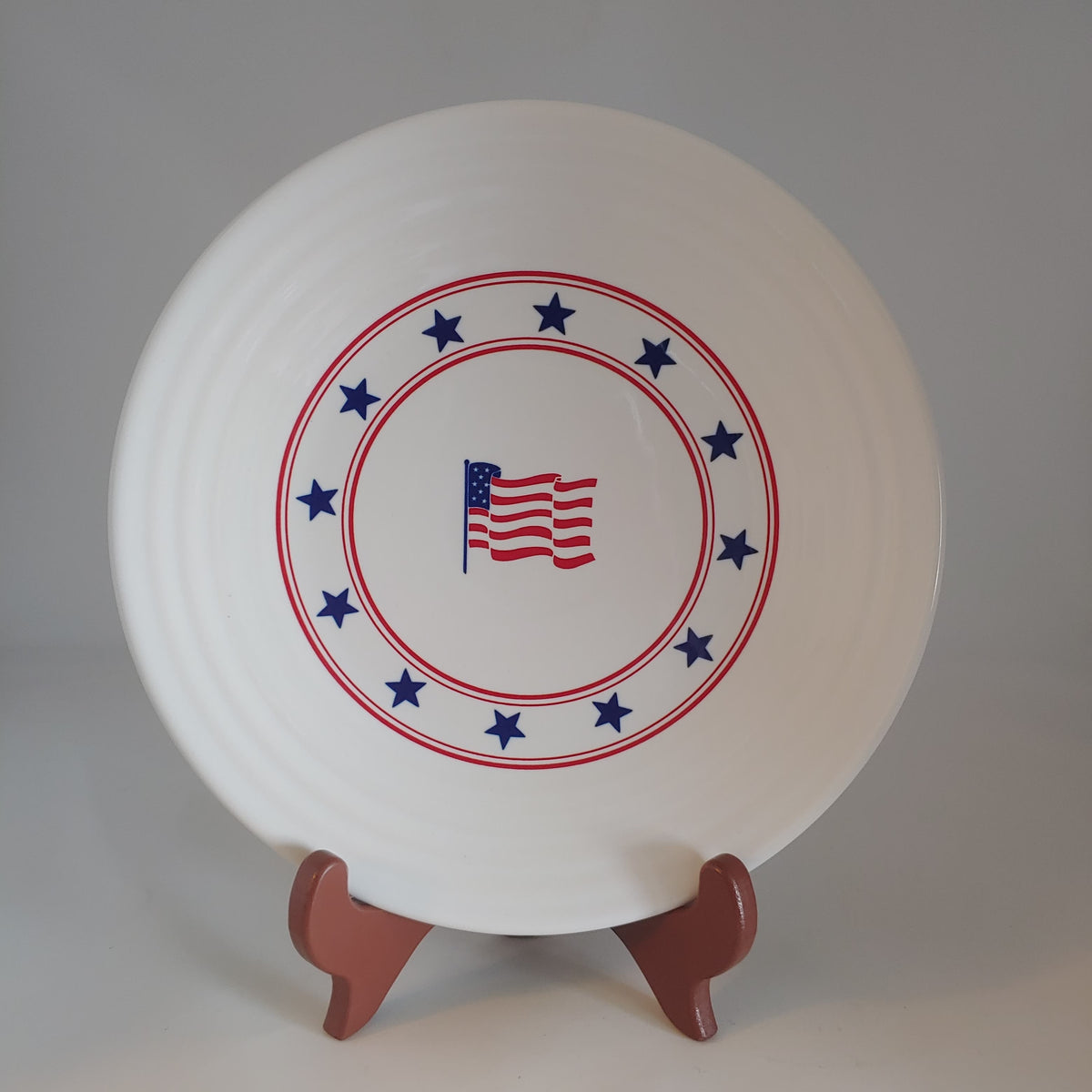 NEW Fiesta Patriotic American Flag Luncheon Plate Dillard’s Fiestaware
