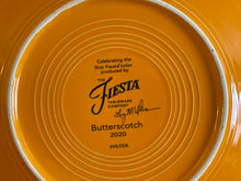 Load image into Gallery viewer, Fiesta Dancing Lady Commemorative Plate in Butterscotch | Fiestaware HLCCA 2020