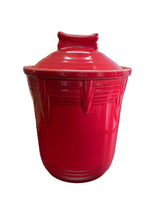 Load image into Gallery viewer, Fiesta 2 Qt Scarlet Dog Chevron  Canister Jar
