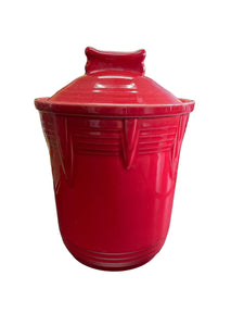 Fiesta 2 Qt Scarlet Dog Chevron  Canister Jar