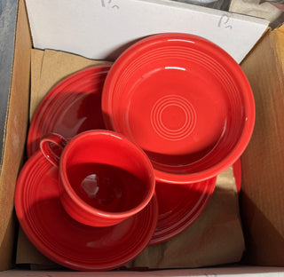 Fiesta Scarlet  5pc Place Settings