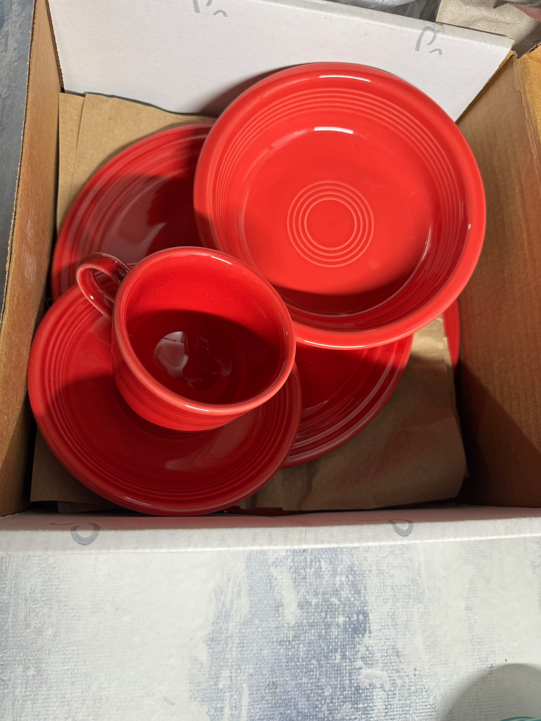 Fiesta Scarlet  5pc Place Settings