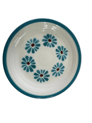 Vintage Fiesta Hawaiian Blue Daisy Pattern Salad Plate
