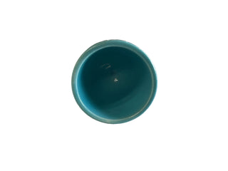 Vintage Harlequin Turquoise Single Egg Cup