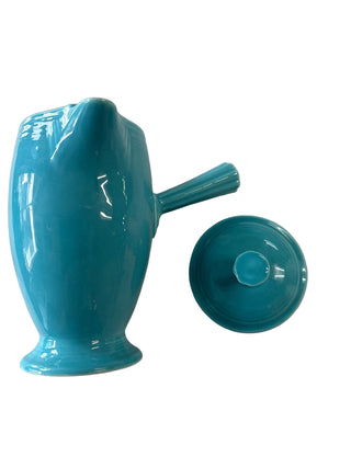 Vintage Fiesta Turquoise Demitasse  Stick Handle Coffee Server BEAUTIFUL