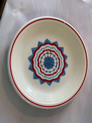 Fiesta Americana Blue Geometric Medallion Salad Plate