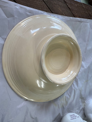 VINTAGE IVORY FIESTA 12" COMPORT - FIESTAWARE