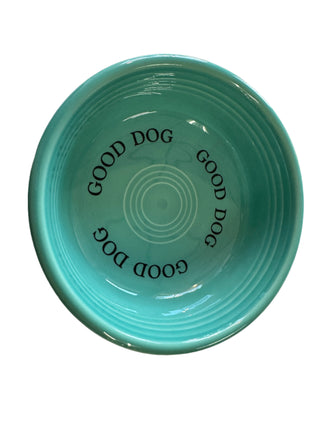 Fiesta Good Dog Turquoise  Small Bowl Sylvester & Co. , Sag Harbor, N.Y.
