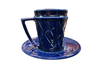 Fiesta Millennium 2000 Cobalt Mug & Saucer