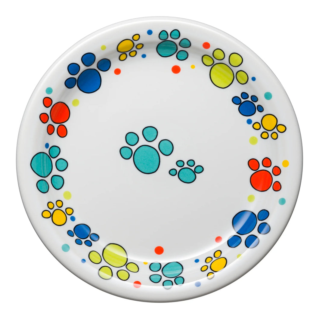 Fiesta Scatter Print Cat Paws Appetizer Plate