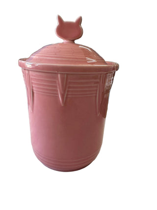 Fiesta Chevron Peony Cat Treat Canister