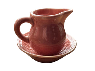 Vintage Harlequin Rose  Toy Creamer & Nut Cup