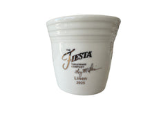 Load image into Gallery viewer, Fiesta FTCCO Exclusive 2nd  Annual Conference  signed By Liz  Liz McIlvaine  2025 Linen Flower Pot
