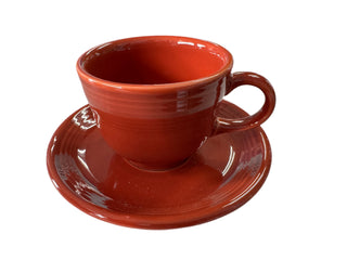Fiesta Paprika Tea Cup & Saucer