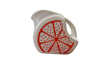 Fiesta FTCCO 2024 Orange Citrus on White Mini Disk Pitcher