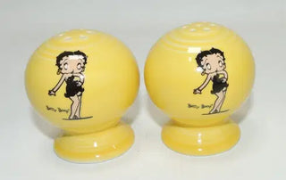 Fiesta Sunflower Betty Boop Salt & Pepper Ball Set