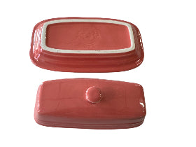Fiesta Retired Small Butter Dish Flamingo  Retired Color