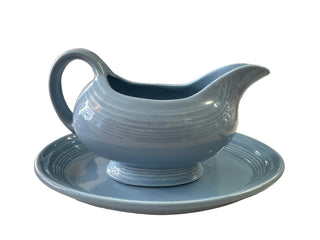 FIESTA Periwinkle Gravy Boat & undertray retired color