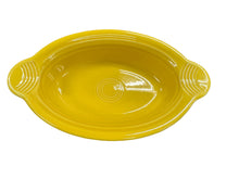 Load image into Gallery viewer, Fiesta Large  Oval Tab Handle Casserole Sunflower

