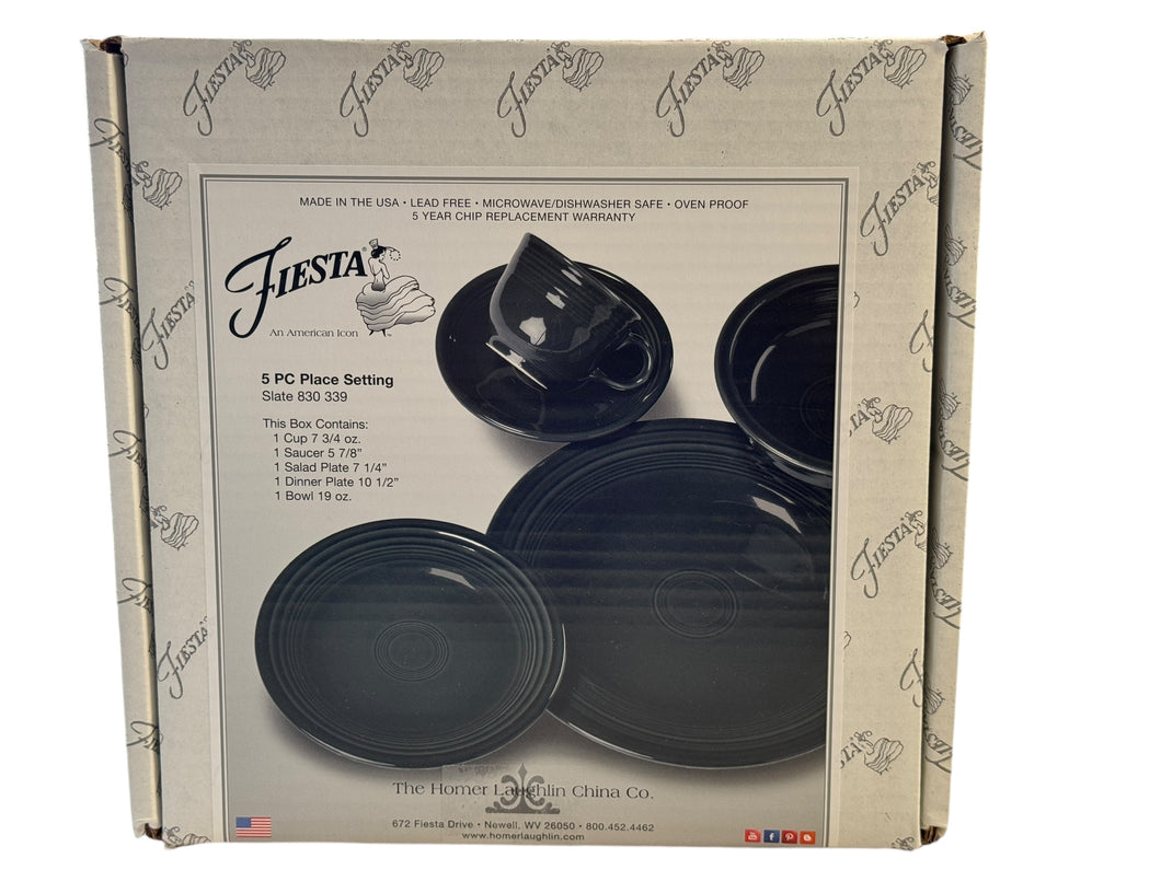 Fiesta 5pc Slate Place Setting NIB