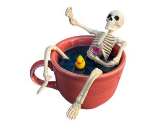 Skelly Skeleton Bathtime Flamingo Cup Color Me Mosaic