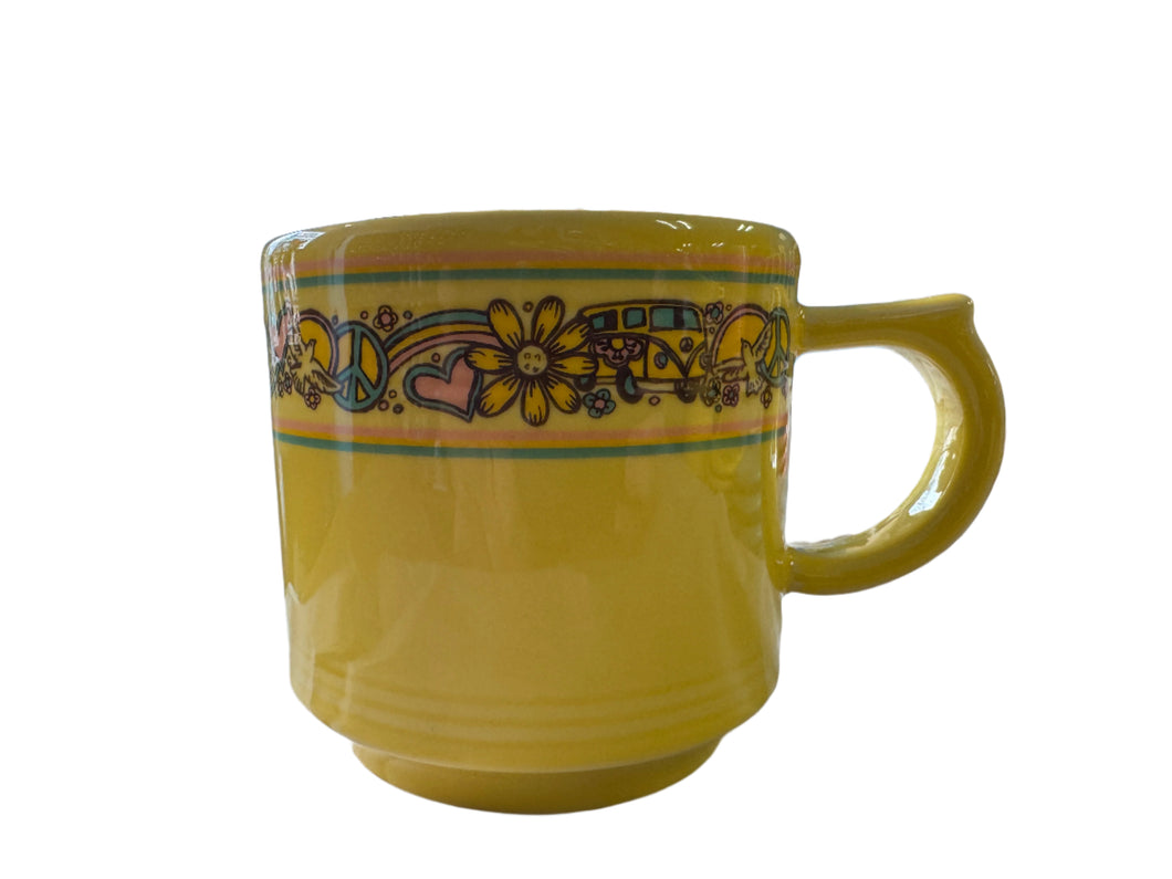 Fiesta Everything Kitchen Exclusive Sunflower Stackable Mug Peace & Love
