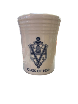Fiesta White Juice Tumbler  50th Anniversary July 15th 2000  1950 TUMBLER
