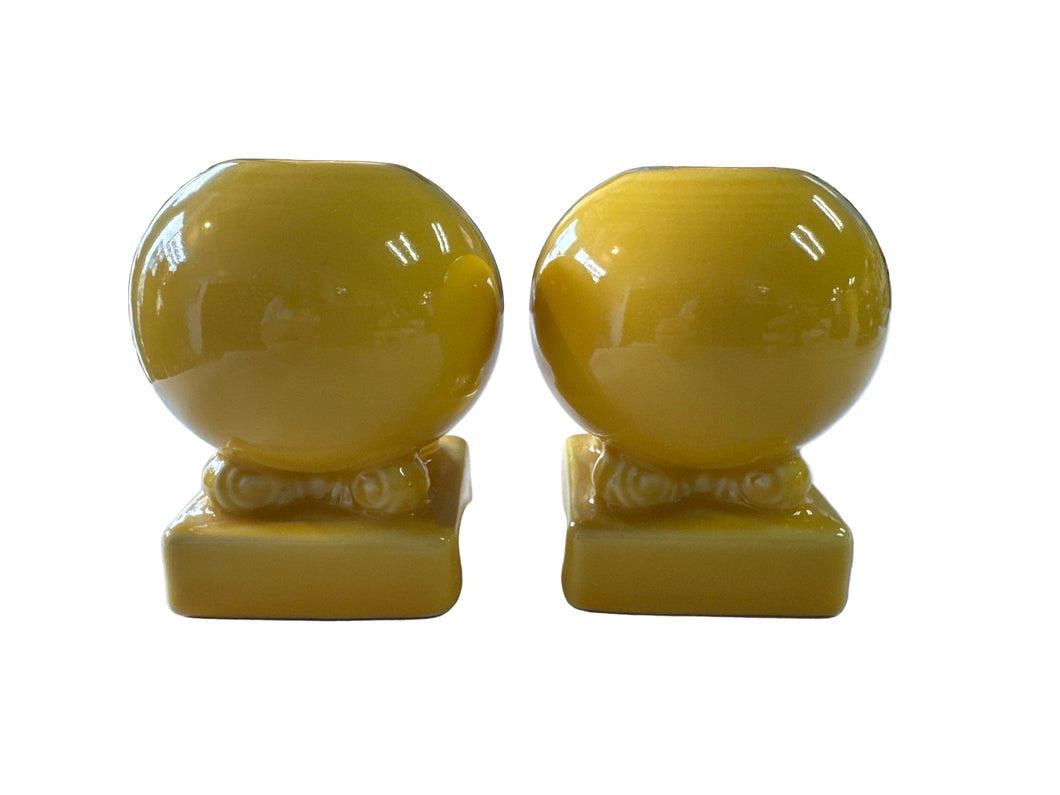 Fiesta Post 86 Pair of round Candle holder Pair Sunflower