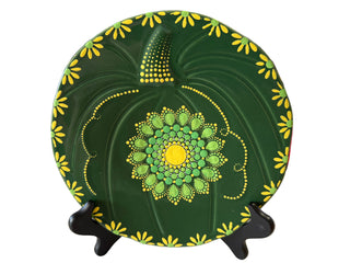 Fiesta Hand Painted Pumpkin Plate  By Patricia Degraw