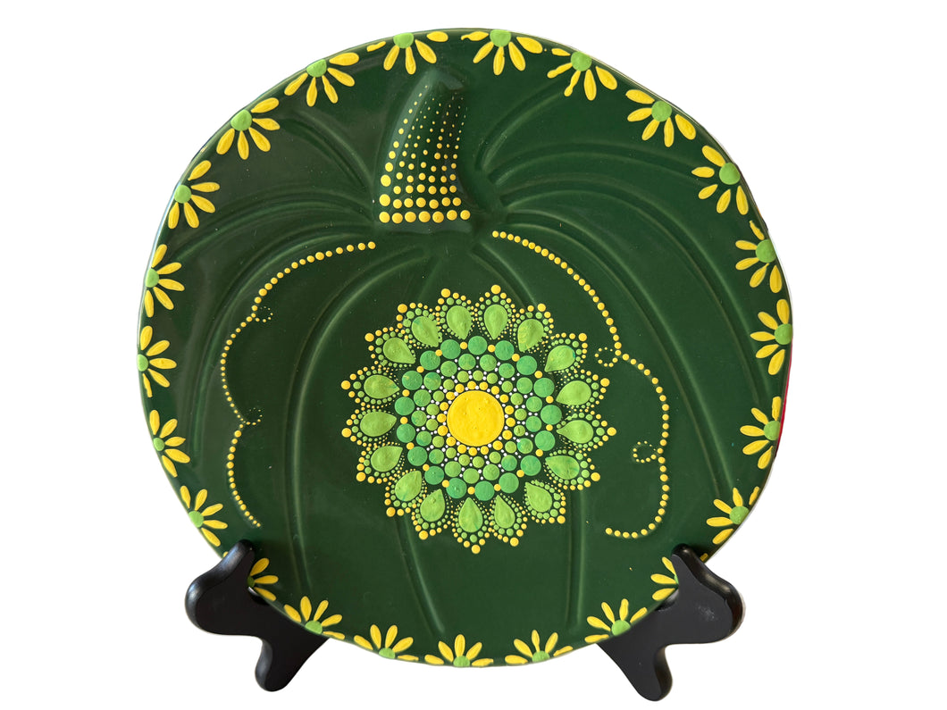 Fiesta Hand Painted Pumpkin Plate  By Patricia Degraw (Copy)
