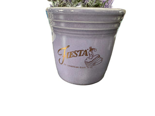 Fiesta FTCCO Lavender Flower Pot Dancing Lady Liz signature