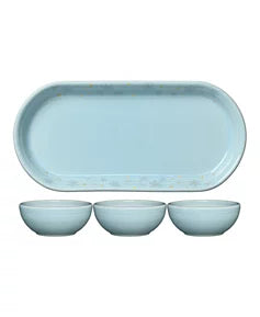 Fiesta Sky Snowflakes 4-Piece Condiment Set Macy's Exclusive