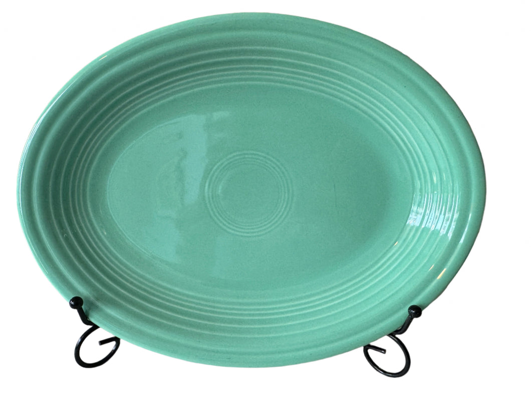 Fiesta Serving Platter Retired Sea Mist Green  11.5x9”