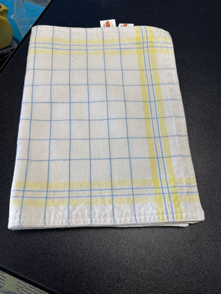 Fiesta Placemats White with Yellow & Blue Plaid