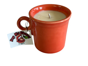 "Pop My Cherry Candle" By "ISH" .. In Persimmon Ring Handle Mug