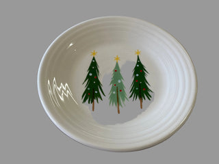 Fiesta Jolly Christmas Three Trees Classic Rim 9 Inch Luncheon Plate