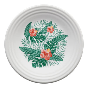 Fiesta White Aloha Luncheon Plate NWT.  RETIRED