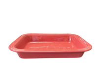 Load image into Gallery viewer, Fiesta Rectangle Baker Flamingo Retired Color HTF
