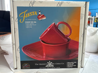 Fiesta Scarlet 3 pc Square Place Setting