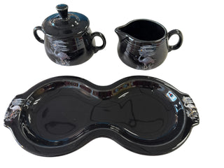 Fiesta Moon Over Miami Cream & Sugar Tray Set China Specialties