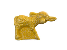 Load image into Gallery viewer, Vintage Fiesta Homer Laughlin  Harlequin Yellow Lamb
