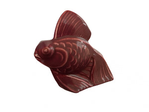 Vintage Fiesta Homer Laughlin  Harlequin Maroon Fish
