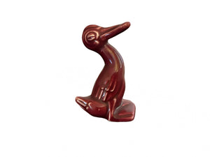 Vintage Fiesta Harlequin Maroon  Duck