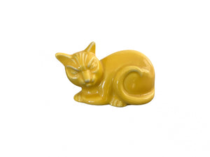 Vintage Fiesta Homer Laughlin  Harlequin Yellow Cat
