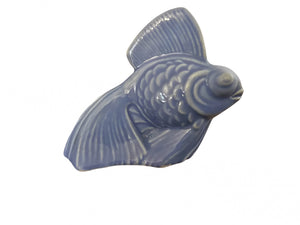 Vintage Fiesta Homer Laughlin  Harlequin Mauve Blue Fish