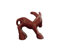 Load image into Gallery viewer, Vintage Fiesta Homer Laughlin  Harlequin Maroon Lamb
